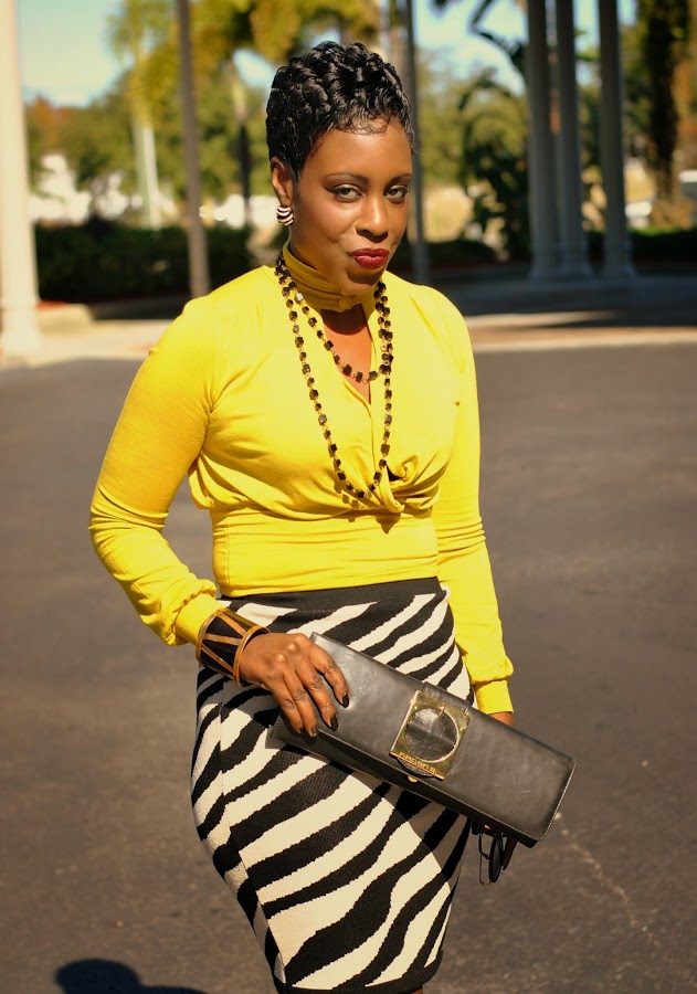 Black & White with a Touch of Sunshine - Fashionably Fab Blog